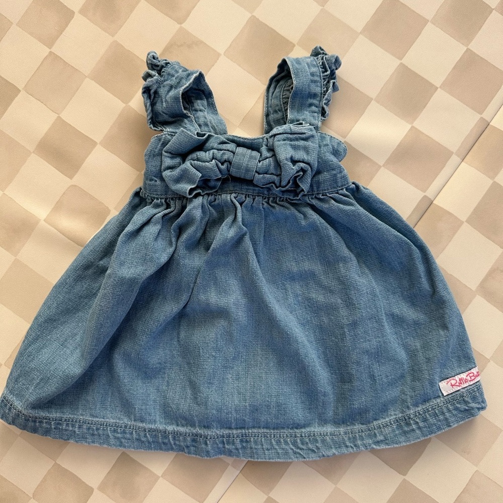 Ruffle Butts Denim Dress